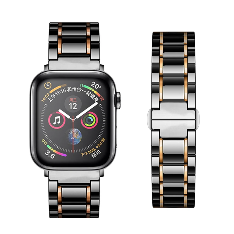 Ремешок керамический для Apple Watch Band Series 6 5 4 SE iWatch 40 мм 44 42 38