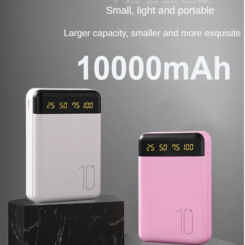 

10000mAh Power Bank Portable Charger Fast Charging External Battery Pack with Two Output/Input Backup Charger for iPhone Samsung