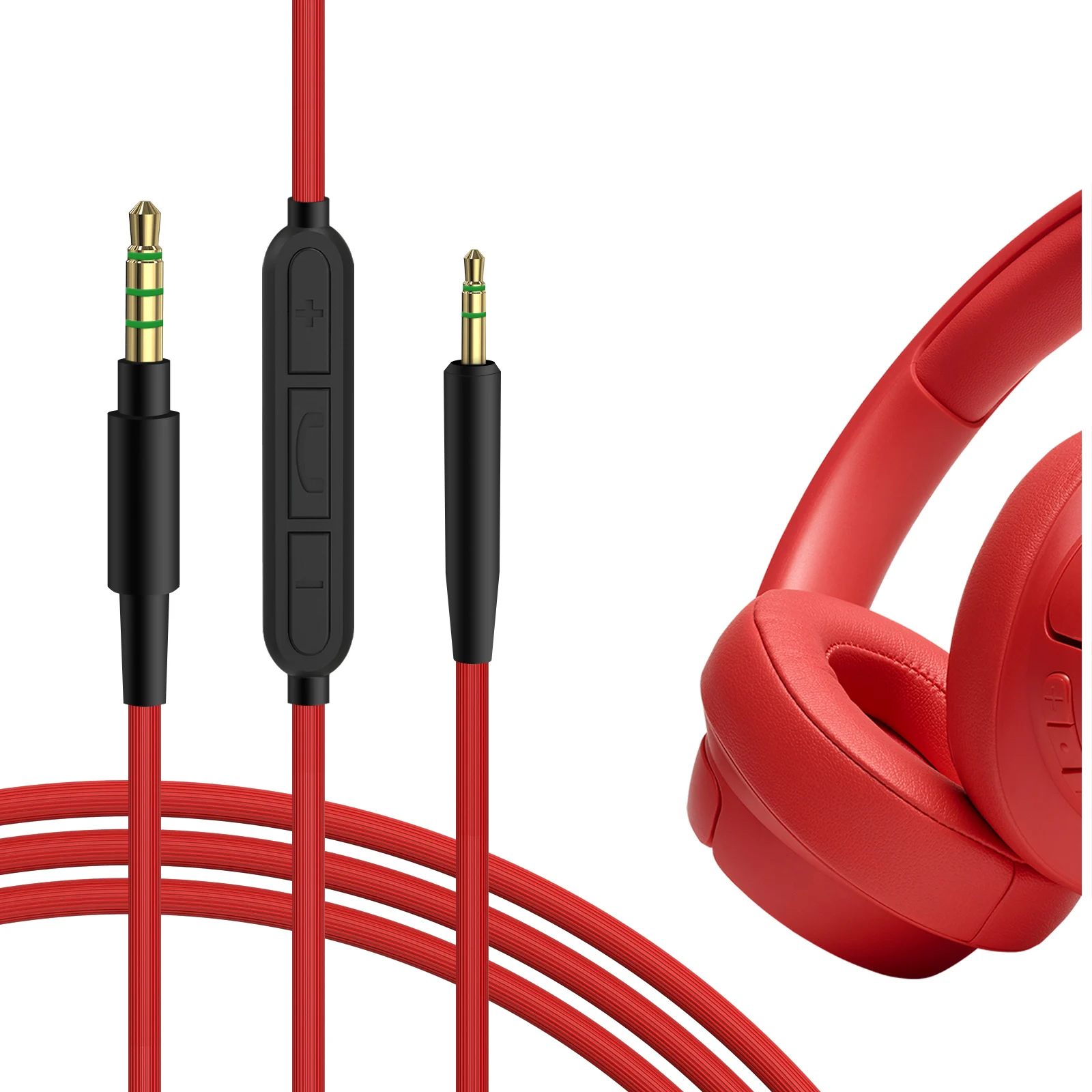 Фото Аудиокабель Geekria с микрофоном, совместимый с наушниками JBL Tune 770NC 760NC Live 660NC 650BTNC №1