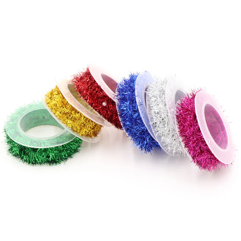 1.5m/3m Xmas Decor Wire Garland Tinsel Hanging Rattan Christmas Decorations for Home Noel Xmas Tree Pendant Drop Ornaments