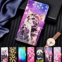 flip case leather cat print wallet case for samsung galaxy a13 samsung a23 a33 a53 5g a73 m23 m33 m53 funda leather book hoesje