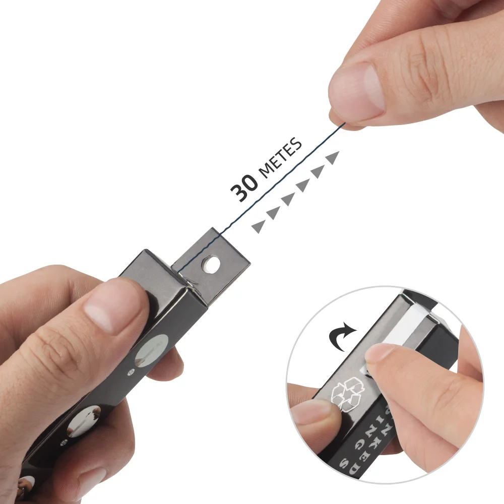 30 м картинг предварительно чернильная строка микроблейдинг нить для окрашивания