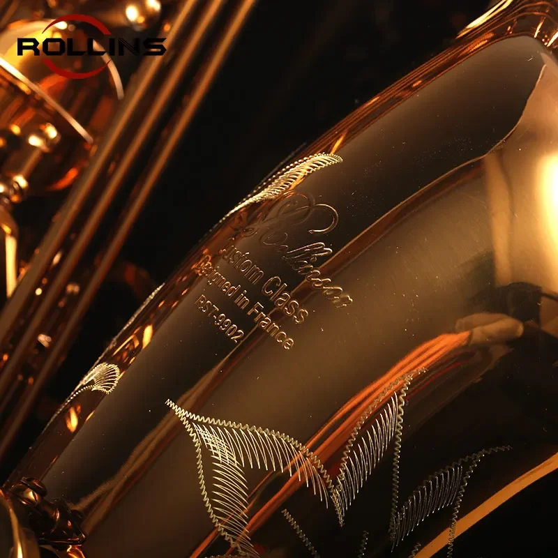 Музыкальные инструменты High F # Тенор-саксофон Bb Key Golden Lacquer RST-9902