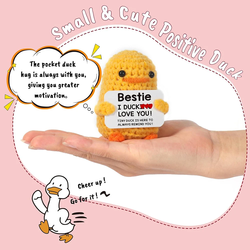 Милая ручная работа позитивная энергетическая утка орнамент подарок для