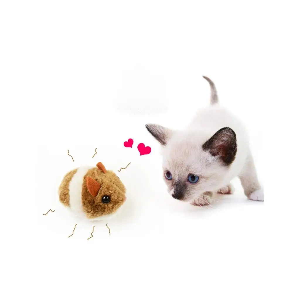 

1PC Plush Cat Toys Funny Dog Toys Shaking Movement Little Mouse Rat Kitten Cat Interactive Toy Fur Pet Supplies Gifts