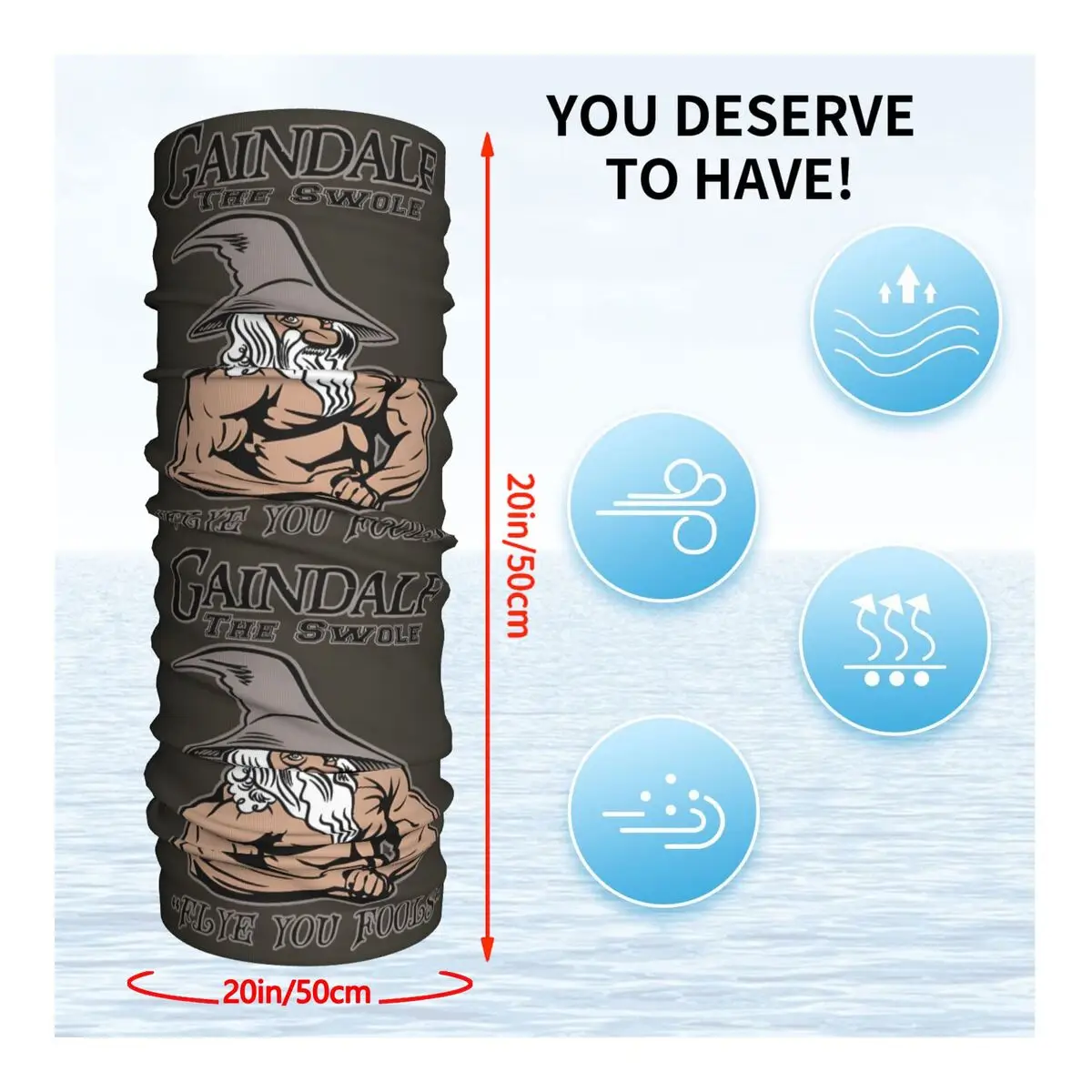 Шейный платок Gaindalf шейный маска для лица из полиэстера