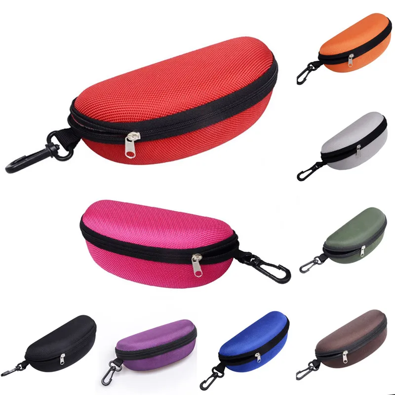 

1Pc Soft Leather Glasses Box Waterproof Eva Packaging Sunglasses Case Easy Carry Zipper Eyeglass Case Eyewear Accessories