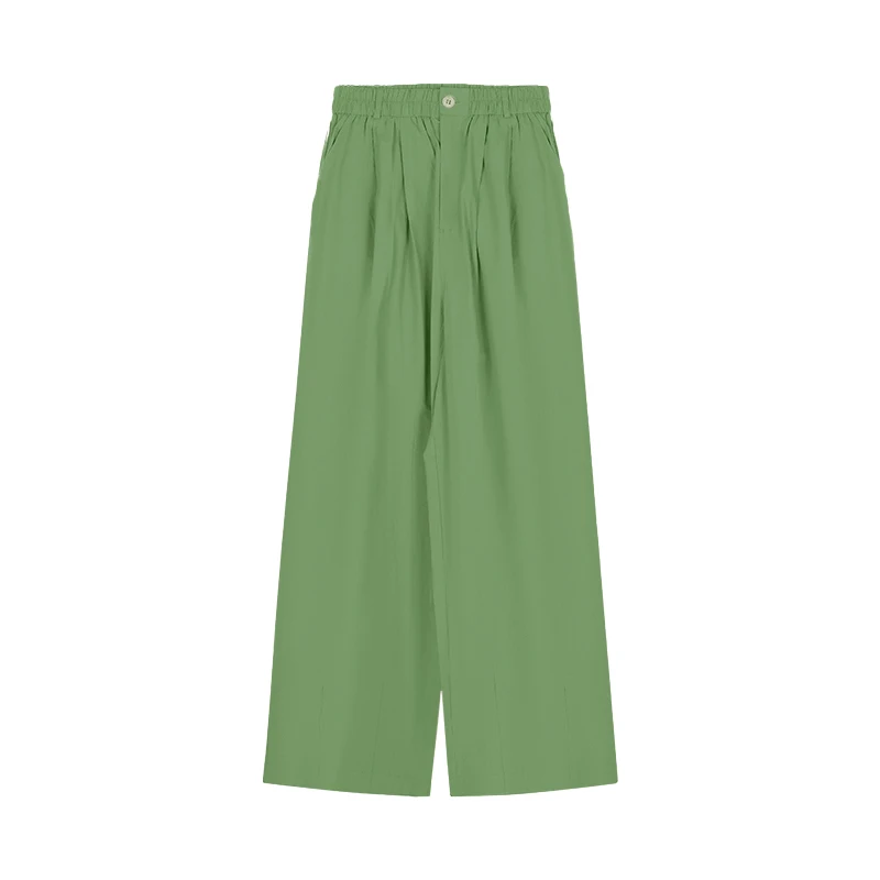 Высокая талия Повседневный стиль белые ретро парашютные брюки-султанки японские