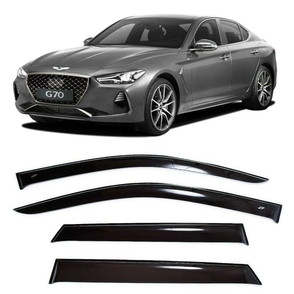 Дефлекторы окон Cobra Tuning H26218 на авто Hyundai Genesis (G70) Sd Sedan 2018- 4 шт./комп. ветровики от