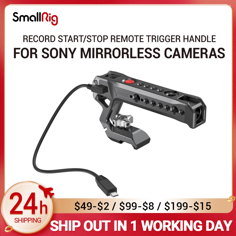 

SmallRig Sony A6400 Camera NATO Top Handle with Record Start / Stop Remote Trigger for Mirrorless Cameras Like A7III A7RIII 2670