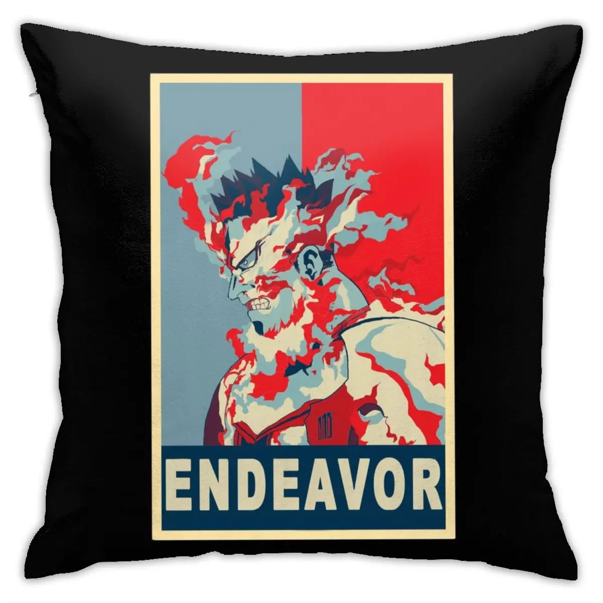 

Enji Todoroki Endeavor Poster Pillow Case My Hero Academia Luxury Polyester Pillowcase Cushion Zipper Spring Cover