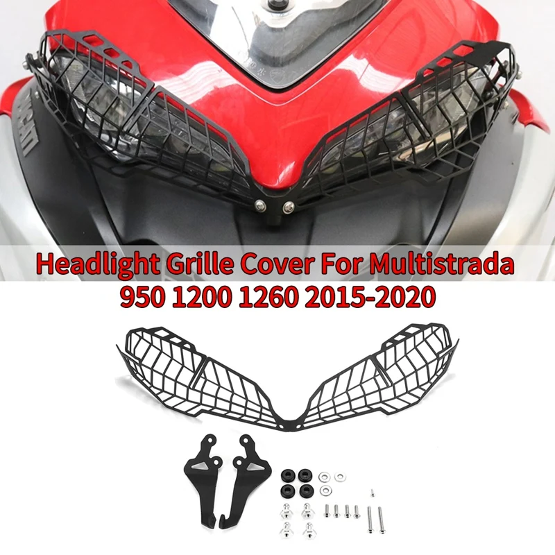 

Motorcycle Headlight Grille Decorative Protective Cover for Ducati Multistrada 950 1200 1260 2015-2020