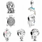 MC Новый Ретро Серебряный цвет собака мышь Русалка глаза мальчик бусины Шарм Подходит для оригинального браслета Pandora DIY ювелирные изделия для женщин