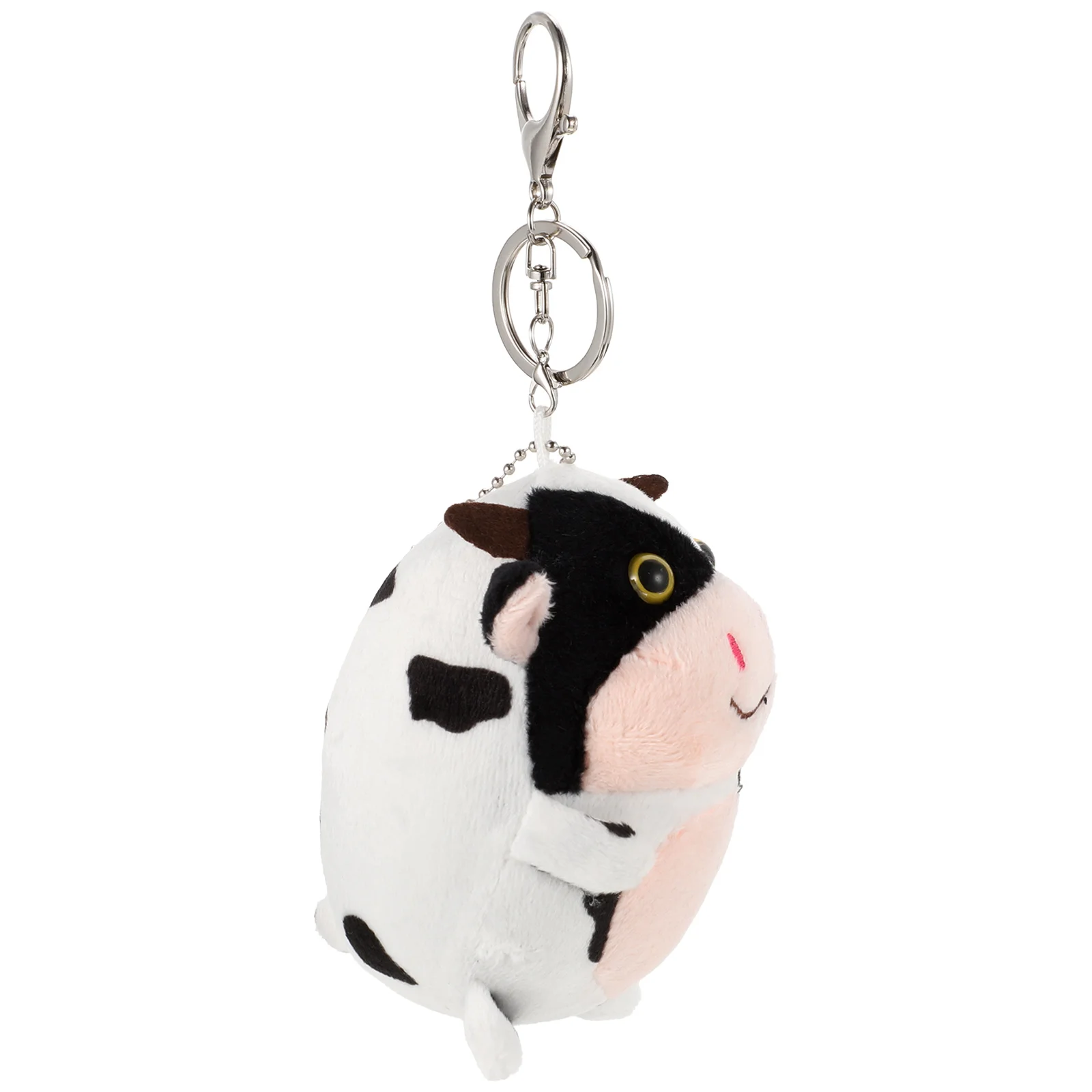 

Plush Cow Keychain Backpack Hanging Key Pendant Cartoon Cow Keyring for Kids
