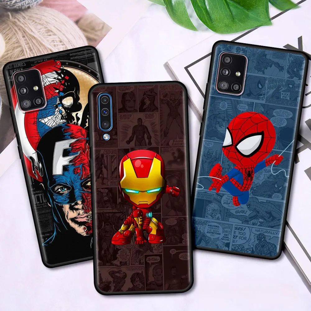Чехол для Samsung Galaxy A50 A70 A10 A30 A51 A20s A20e A12 A10s A40 A90 A52s 5G A10e A7 чехол телефона Marvel Бэтмен