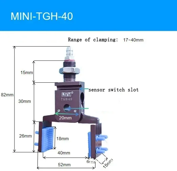 

Пневматическое приспособление, мини-захват с противоскользящим резиновым сенсорным переключателем, аксессуары для литьевой машины, зажим для манипулятора
