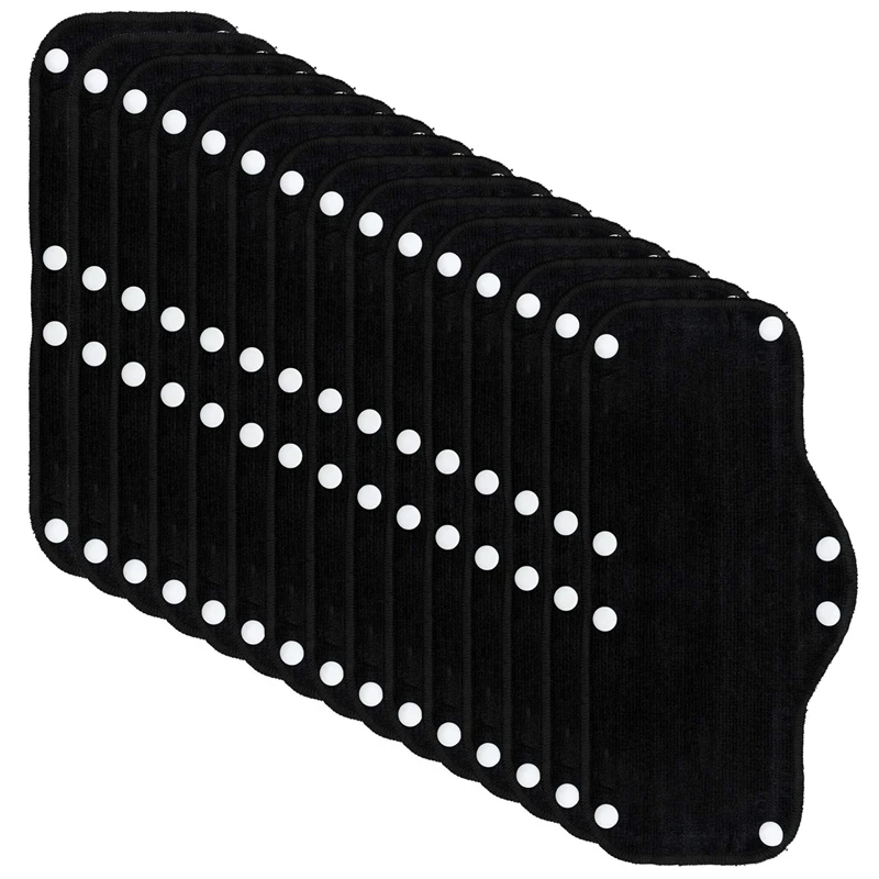 

15 Pcs Cotton Washable Hard Hat Sweatband, Reusable Terry Sweatband With Liner Snap, Hard Hat Accessories