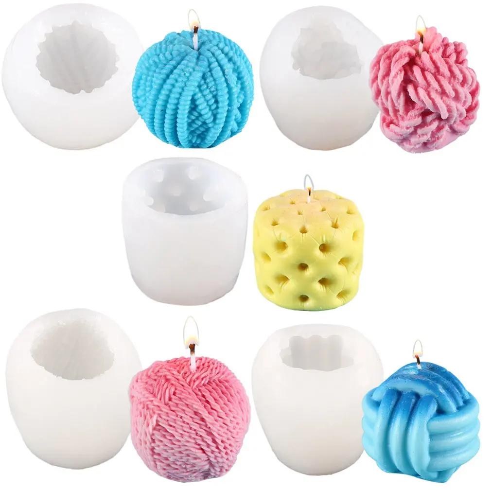 

Wedding Supplies Silicone Handmade Clay Tools Candle Mould Cylinder Candle Mold 3D Art Wax Mold Cake Resin Kids Gifts