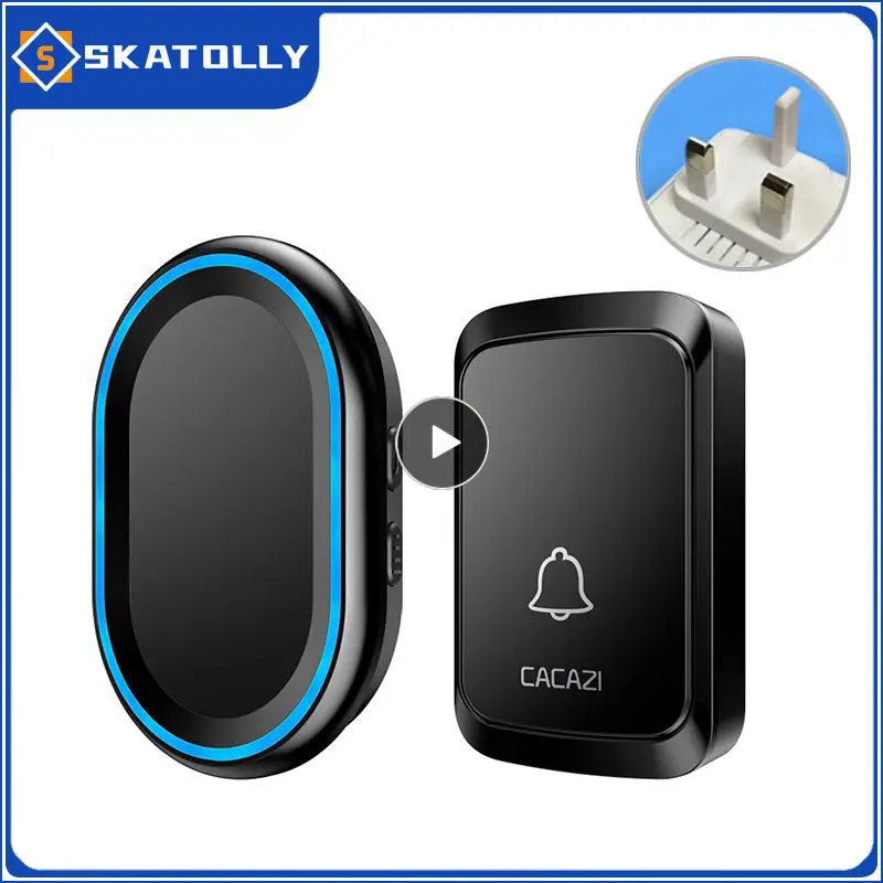 

Us Standard New Home Welcome Doorbell Consistent Quality Waterproof Intelligent Doorbell Smart Home Wireless Doorbell Black
