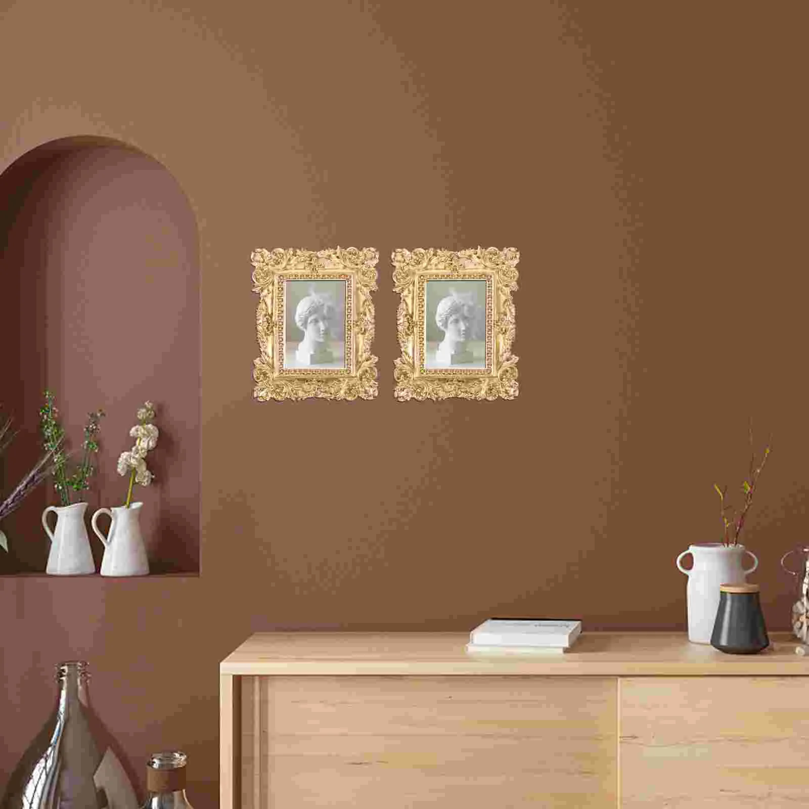 Украшение из смолы мини-рамки для фотографий миниатюрный фон реквизит дисплей