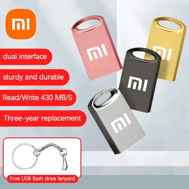 Xiaomi Портативный U-диск USB-накопитель 2 ТБ Флэш-накопитель Высокоскоростной