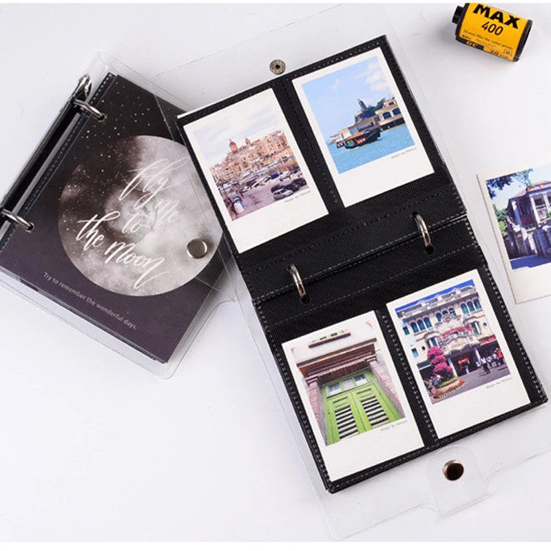 100 Pockets Mini Instant PVC Photo Album for Fujifilm Instax Film Loose-leaf Photo Album Ticket Storage Postcard 3 Inch Memory