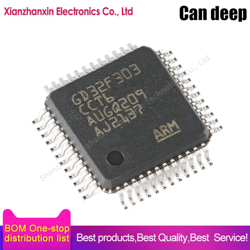 

2~10PCS/LOT GD32F303CCT6 GD32F303 303CCT6 LQFP-48 32-bit microcontrollers