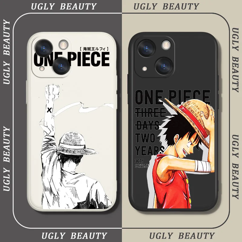 

Ones Pieces Luffy Japanese Phoen Case For iPhone 6 6S 7 8 plus X XR XS 11 12 13 14 pro MAX 12 13 mini Liquid Rope Funda Cover
