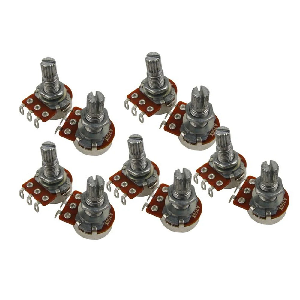 

Guitar Small Size Pots A250K Potentiometers For Guitar Bass Parts (Pack Of