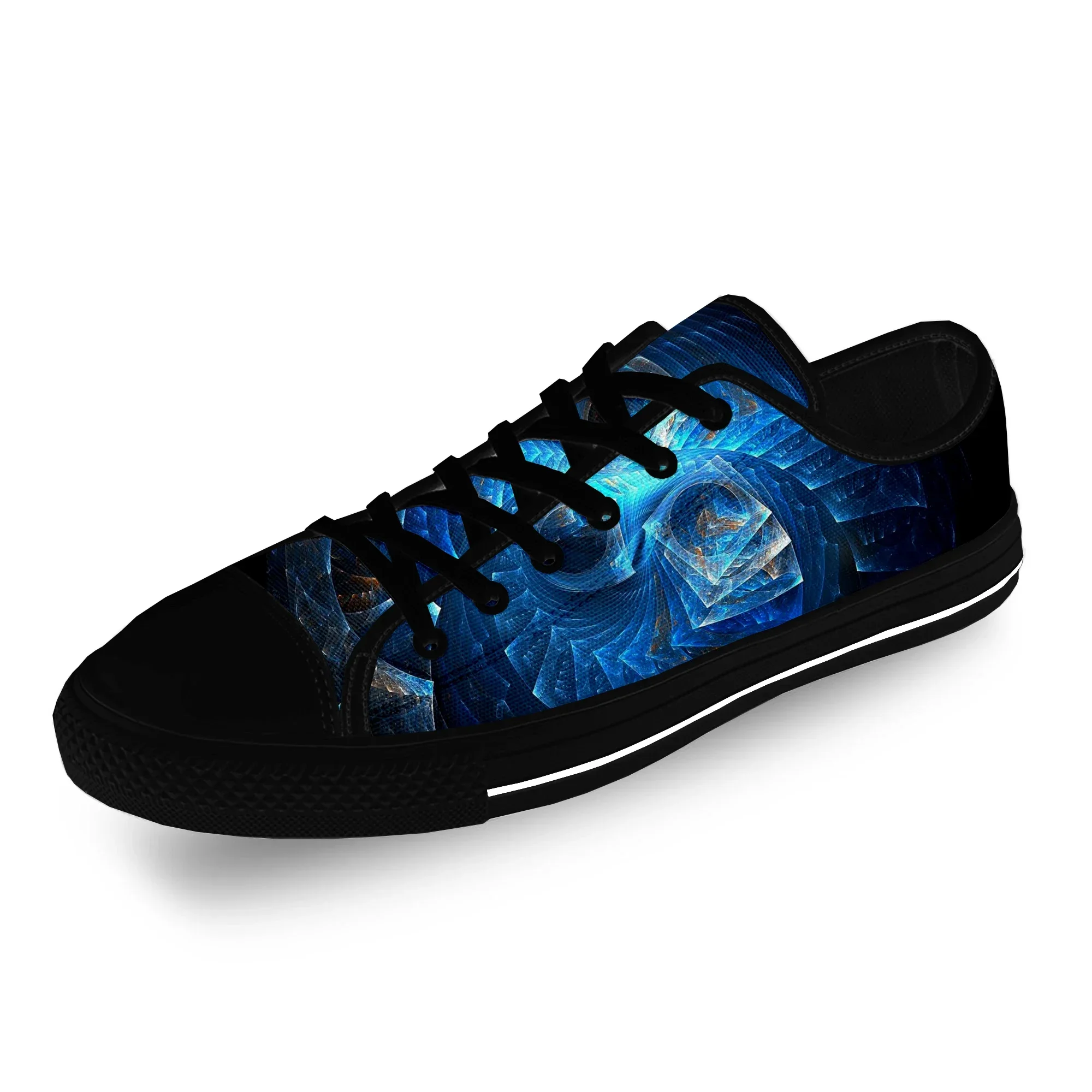 Забавные крутые повседневные тканевые модные низкие парусиновые туфли с 3D