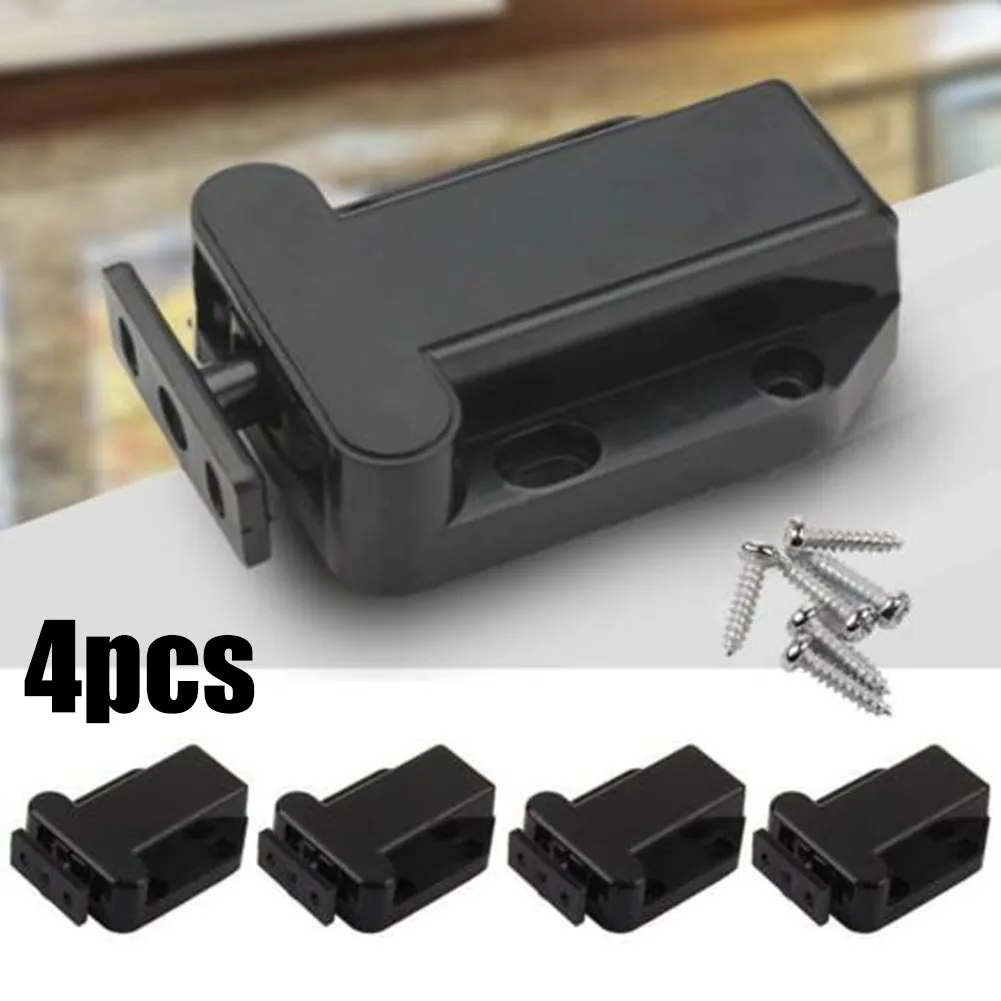 

Durable High Quality Brand New Catch Latch Push To Open Release 4pcs ABS Beetles Drawer Cabinet Latch Catch Touch