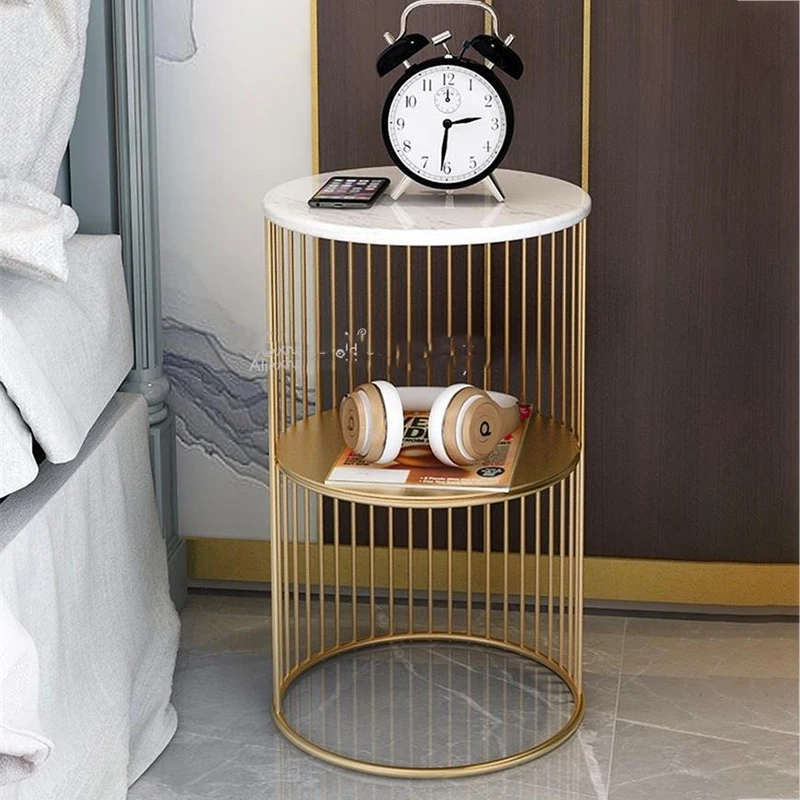 

Nordic Round Coffee Table Modern Lateral Sofa Corner Side Small Coffee Table Living Room Shelf Salontafel Household Items