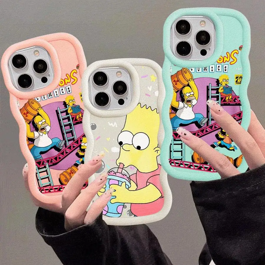 Чехол для телефона с забавным мультяшным рисунком Симпсона Xiaomi Poco X3 NFC X5 5G Redmi 8 Pro 9C