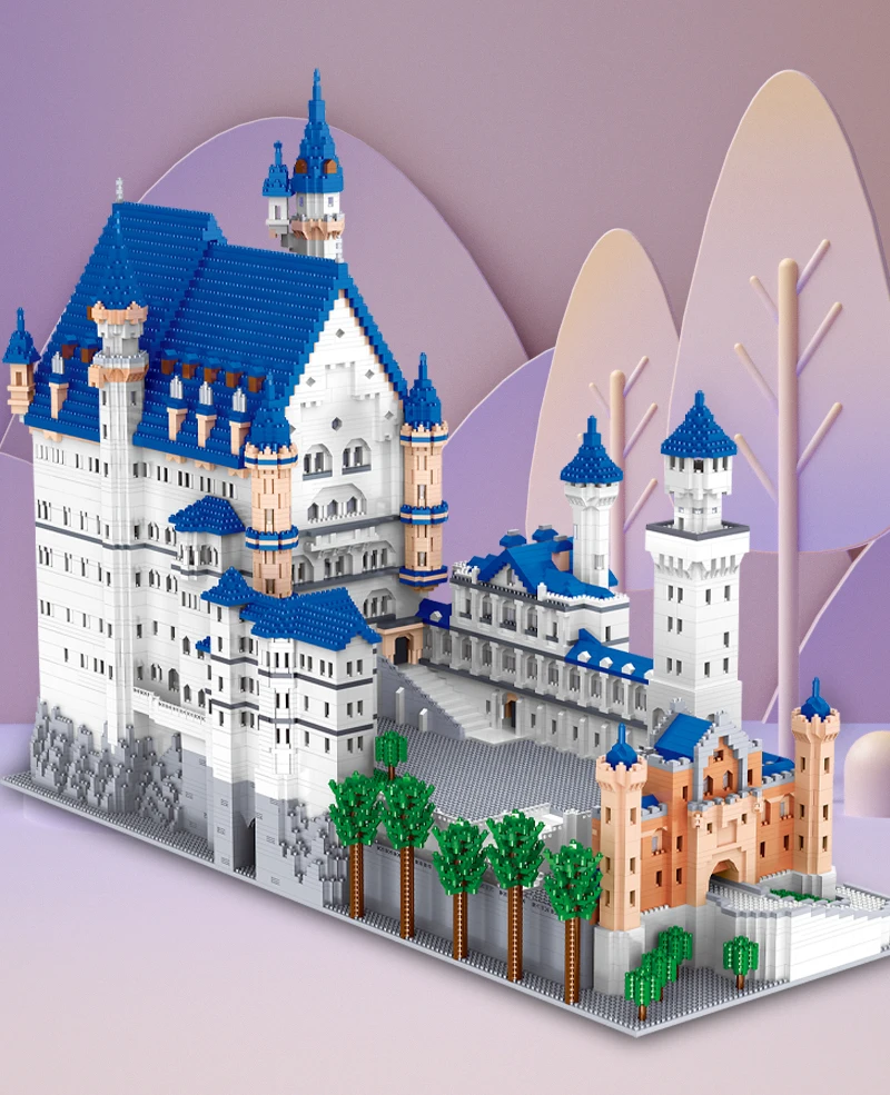 

11810 PCS Mini City New Swan Stone Castle Building Blocks World Famous Architecture Bricks Educational Toys for Children Gifts