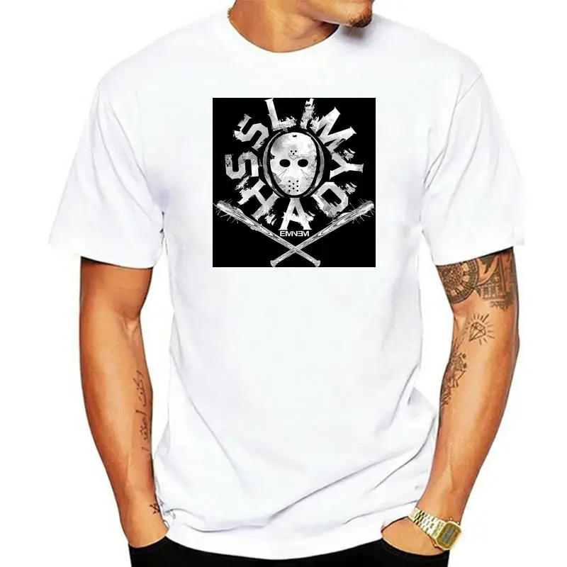 Тонкая Зеленая Мужская футболка Eminem с постером Повседневная в стиле рэп-хоп
