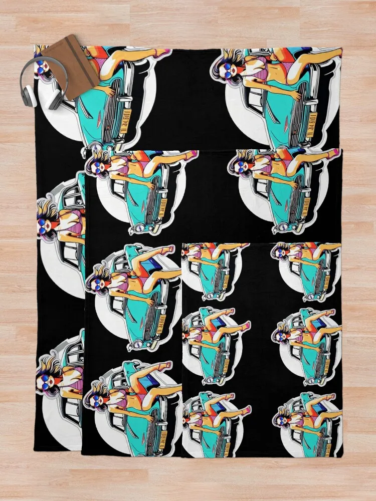 Бикини для девочек с ретро-автомобилем красивая модель бикини стильное одеяло