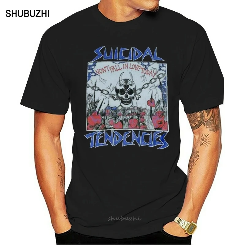 

T Shirt Vintage 90S Suicidal Tendencies men cotton tshirt summer brand teeshirt euro size