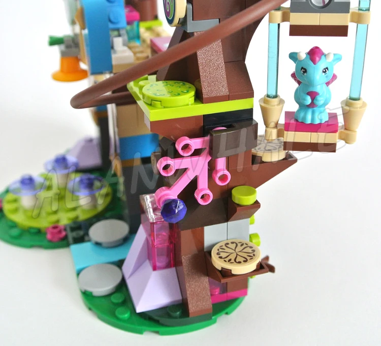 233 шт. Elves Elvendale School of Dragons Baby Wind House 10501 комплект строительных кирпичных блоков