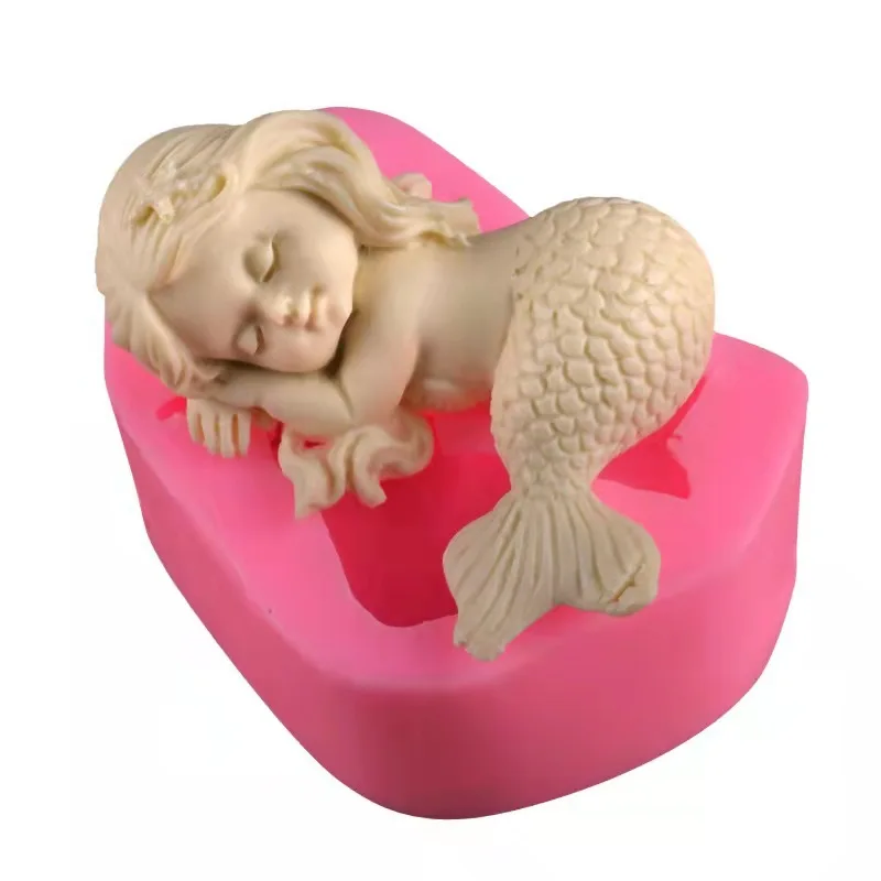 

DIY Cute Mermaid Candle Molds Food Grade Silicone Molds for Scented Candles Making Lovely DIY Soap Molds Nice Home Decor