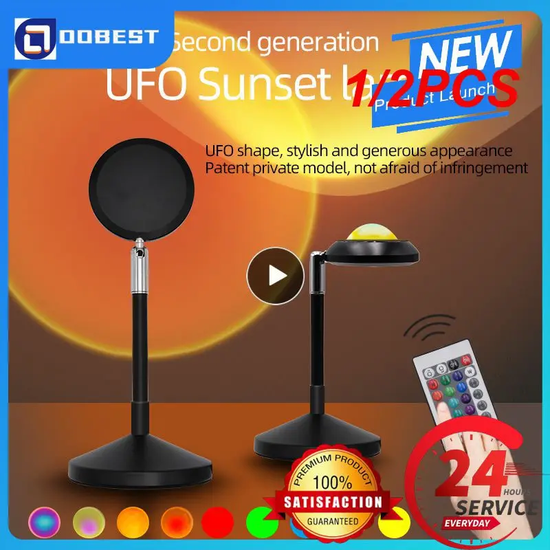 

Умная Лампа для проектора Tuya USB, лампа для ночника с управлением через приложение, проекция атмосферы для дома, спальни, фоновой стены, 1/2 шт.