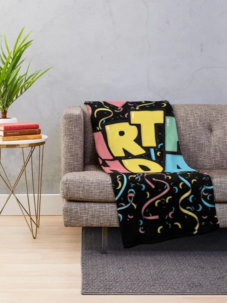 Одеяло на день рождения и воздушные шары мягкие большие зимние кровати одеяла