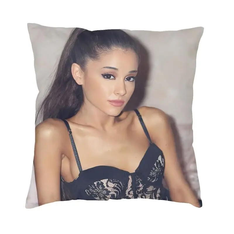 

Роскошные сексуальные наволочки Ariana Grande 40x40 бархатные наволочки певицы для дивана автомобиля Квадратные наволочки для подушки домашние де...