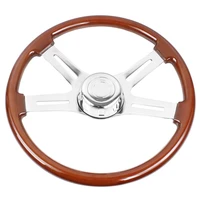 18inch 455mm truck steering wheels car classic mahogany wood steering wheel