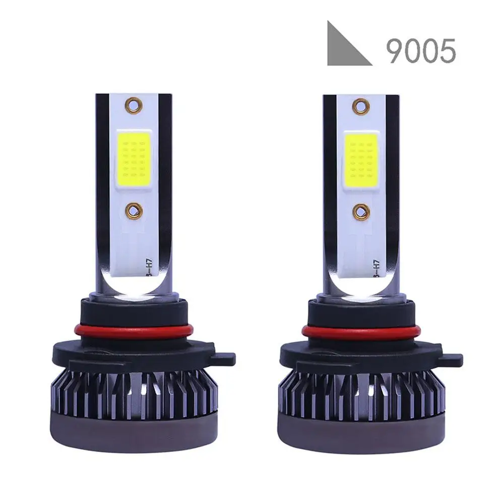 

2x9005 HB3 светодиодный налобный фонарь, комплект для преобразования лампы COB 90 Вт 6000 лм, высокая мощность K, белый свет, лампы для автомобильных ф...