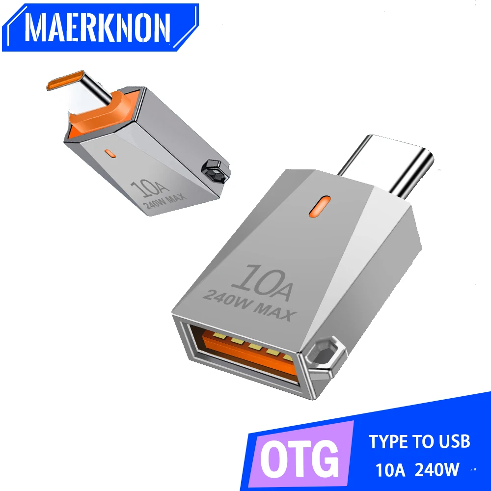 

10A OTG USB 3.0 To Type C Adapter USB C Male To USB Female Converter Fast Data Transfer For Macbook Xiaomi Samsung Connector