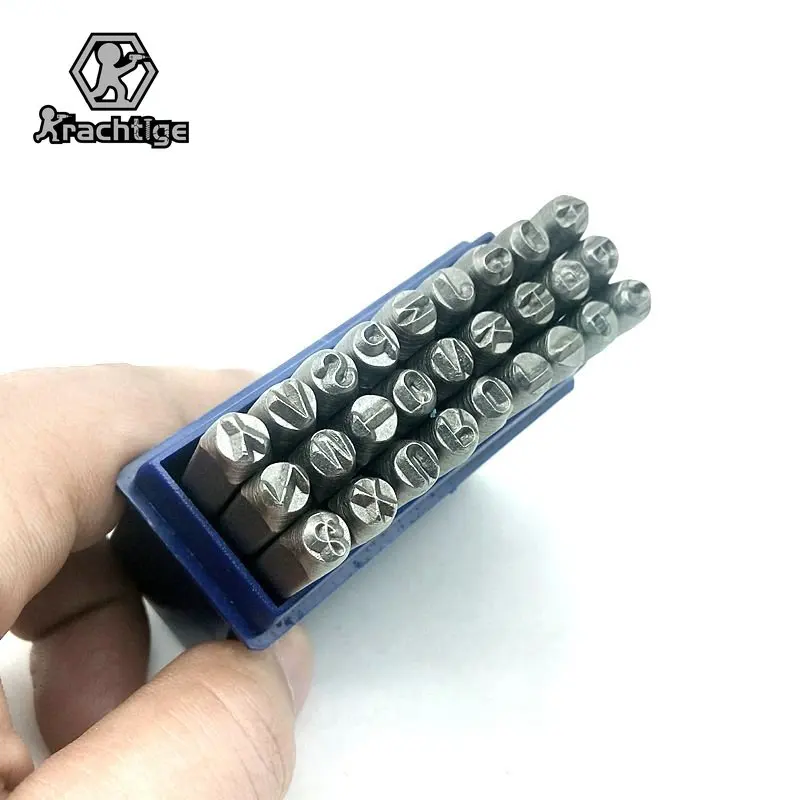 

27 шт. 4 мм 6 мм перфоратор стальной металлический Штамповочный Инструмент Чехол Ремесло 5/32 дюйма 1/4 дюйма DIY штампы цифровой перфоратор ABC наб...