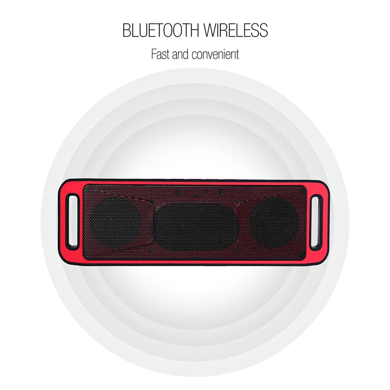 Мини беспроводные уличные Bluetooth колонки TF/USB/AUX FM Радио стерео Бас Сабвуфер для