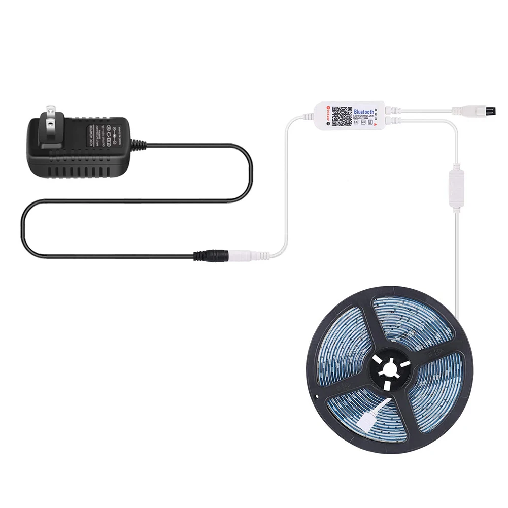 

5m LED Light Strip Bluetooth-compatible Control Waterproof TV Back Lamp DC12V String Light Wedding Decorative Fairy Lights