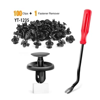 qfhetjie 100pcs yt 1235 push clamp body clamp splash clamp replacement fastener remover with extra fastener