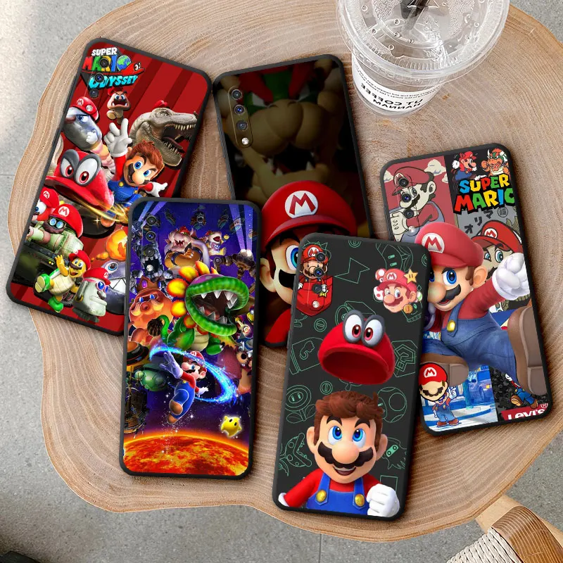 Silicone Super Mario Game Phone Case for Samsung Galaxy A02 A01 A20e A03 Core A04 A50 A03s A04s A10 A02s A10s A70 A40 Cover images - 6